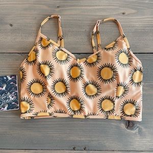 Kortni Jeane, sunshine print, size medium v’d crop